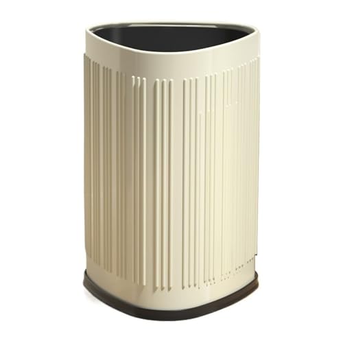 Abfalleimer in Herzform, 9/15 Liter, Edelstahl-Mülleimer, offener Mülleimer mit Boden und herausnehmbarem Inneneimer für Küche, Badezimmer, Schlafzimmer, Badezimmer, Abfalleimer (Weiß, 15 l) von CAOJLjiaxiang-2012