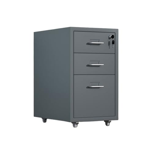 Aktenschrank, 1,2 mm dick, Stahlschrank, multifunktionaler Aufbewahrungsschrank, Büroschrank, Aktenschrank, mehrere Schubladen, Datenschrank, Büroschrank (Grau) von CAOJLjiaxiang-2012
