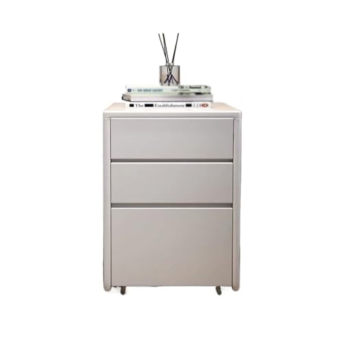 Aktenschrank, Büro-Aktenschrank, Holzaufbewahrung, kleiner Schrank, mobiler Schubladenschrank mit Rollen, unter dem Schreibtisch, Aufbewahrungsschrank, kurzer Schrank, Büroschrank (weiß) von CAOJLjiaxiang-2012