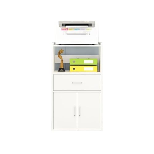 Aktenschrank, große Kapazität, Aufbewahrungsschublade, Büro, Aktenschrank, Drucker, Daten-Organizer, vertikaler Schrank, Büroschrank (weiß) von CAOJLjiaxiang-2012