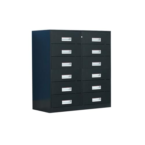 Aktenschrank, multifunktionaler Aufbewahrungsschrank, 6 Schichten großer Kapazität, Schubladenschrank, Metall, Datendatei-Organizer, Schrank, Aktenschrank, Büroschrank (schwarz) von CAOJLjiaxiang-2012