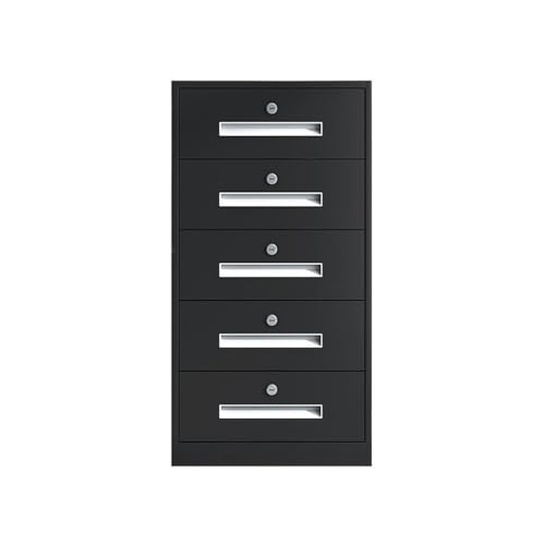 Aktenschrank Stahl Home Kommode Büro Erhöhte Kapazität Multifunktionaler Aufbewahrungsschrank Aktenschrank Daten-Büroschrank Büroschrank (Schwarz) von CAOJLjiaxiang-2012