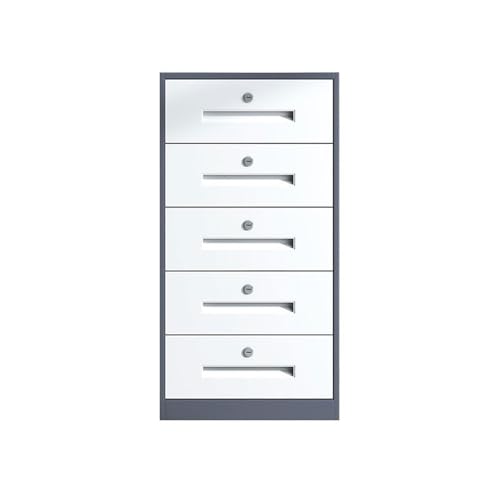 Aktenschrank aus Stahl, für Zuhause, Kommode, Büro, erhöhte Kapazität, multifunktionaler Aufbewahrungsschrank, Aktenschrank, Daten-, Büroschrank (Grau) von CAOJLjiaxiang-2012