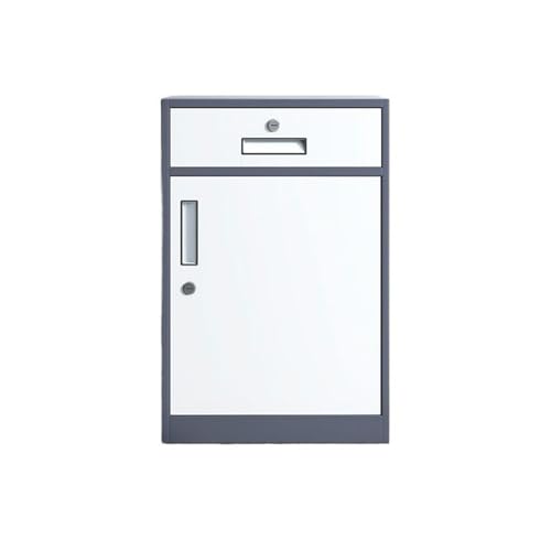 Aktenschrank unter dem Schreibtisch, Daten-Organisationsschrank, Aktenschrank, Büro-Aufbewahrungsschrank mit Schloss, beweglicher Schrank, Büroschrank (Grau) von CAOJLjiaxiang-2012