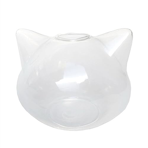 Aquarium, kleine Katzenkopfform, klares Glas, verdicktes Desktop-Fischtank, klein, einfach, ökologisches Aquarium, Größe M von CAOJLjiaxiang-2012