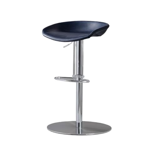 Barhocker, anhebbar, 57–78 cm, Sitzhöhe, leicht, luxuriös, Eisen, Barhocker, moderner Drehstuhl, hochwertiger Schreibtisch, Kassierer, Inselstuhl, Barhocker (blau) von CAOJLjiaxiang-2012