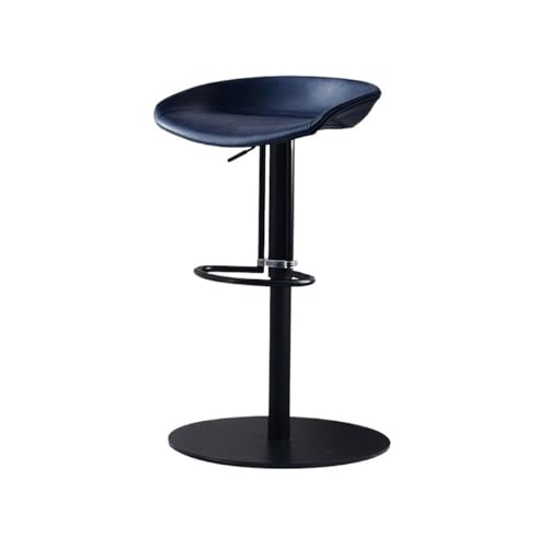 Barhocker, leicht, luxuriös, Eisen, gehobener Barstuhl für den Schreibtisch, Kassierer, Inselstuhl, moderner Drehstuhl, hoher Hocker, kann 57–78 cm Sitzhöhe angehoben werden (blau) von CAOJLjiaxiang-2012
