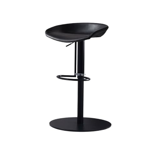 Barhocker, leicht, luxuriös, Eisen, gehobener Barstuhl für den Schreibtisch, Kassierer, Inselstuhl, moderner Drehstuhl, hoher Hocker, kann 57–78 cm Sitzhöhe angehoben werden (schwarz) von CAOJLjiaxiang-2012