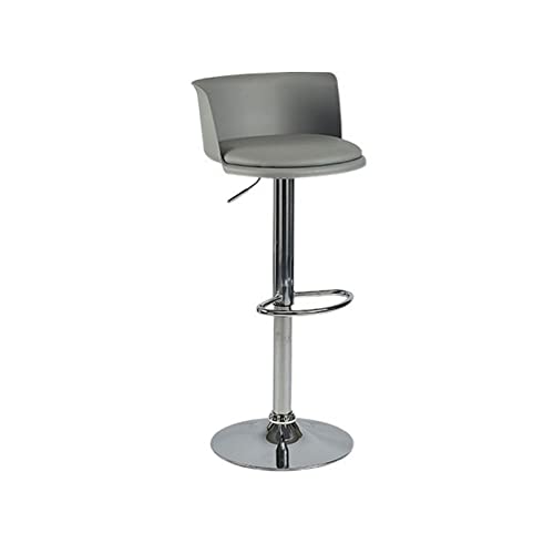 Barhocker, modisch, Barstuhl, drehbar, moderner einfacher Eisenhocker, höhenverstellbar, Barhocker mit Rückenlehne, Barhocker (Gris) von CAOJLjiaxiang-2012