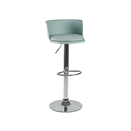 Barhocker, modischer Barstuhl, drehbarer Barstuhl, moderner einfacher Eisenhocker, höhenverstellbar, Barhocker mit Rückenlehne, Barhocker (Hellgrün) von CAOJLjiaxiang-2012