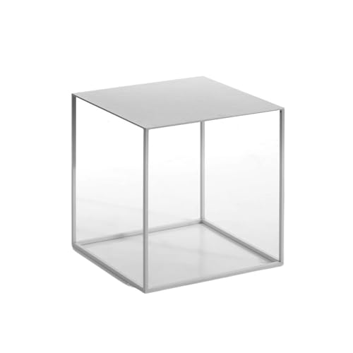 Beistelltisch Couchtisch, abnehmbarer Beistelltisch, kleiner Couchtisch aus Metall weiß/schwarz, quadratischer Beistelltisch für Sofa, Sideboard für Wohnzimmer, Eck-Nachttisch Monat von CAOJLjiaxiang-2012