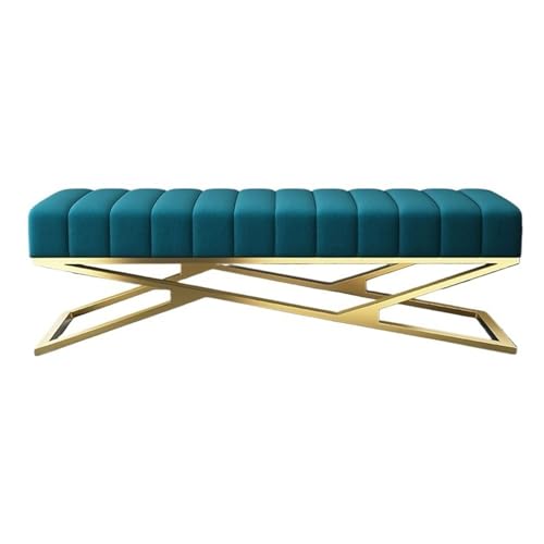 Bettbank, Bekleidungsgeschäft, Ankleidezimmer, Schachzimmer, Sofabank, modern, einfach, Schlafzimmer, Nachtbank, Schlafzimmerbank (Blau, 150 x 40 x 40 cm) von CAOJLjiaxiang-2012