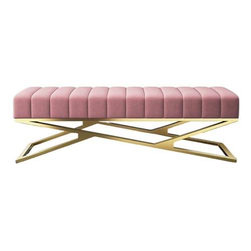 Bettbank, Bekleidungsgeschäft, Ankleidezimmer, Schachzimmer, Sofabank, modern, einfach, Schlafzimmer, Nachtbank, Schlafzimmerbank (Rosa, 150 x 40 x 40 cm) von CAOJLjiaxiang-2012