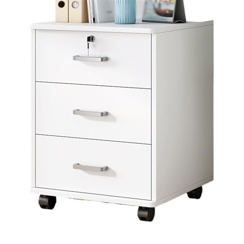 Büro-Aktenordner, Büro-Aktenschrank, Holz-Aufbewahrungsschrank mit 3 Schubladen, einfarbig, abschließbarer Aktenschrank, Aufbewahrungsrolle, kleiner Schiebeschrank Büro-Aktenordner, Büro-Aktenschrank, Holz-Aufbewahrungsschrank mit 3 Schubladen, einfarbig, abschließbarer Aktenschrank, Aufbewahrungsrolle, kleiner Schiebeschrank von CAOJLjiaxiang-2012