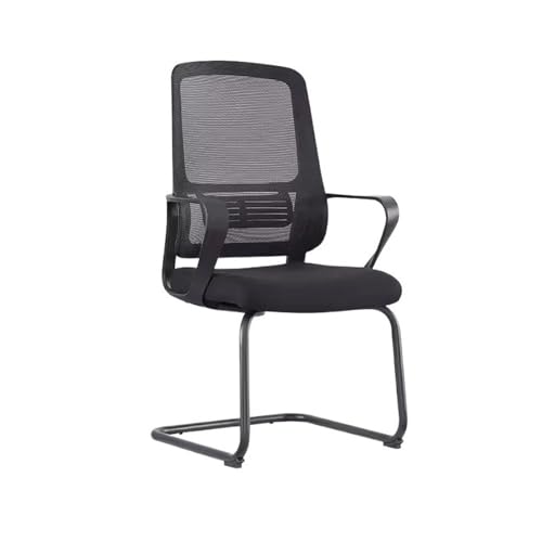 Bürostuhl, einfacher und moderner Bürodrehstuhl für Mitarbeiter, Bürostuhl, Lendenwirbelsäule, Computerstuhl, modisch, mit buntem Netzstuhl, Schreibtischstuhl (schwarz) von CAOJLjiaxiang-2012