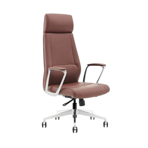 Bürostuhl, luxuriöser moderner Arbeitsstuhl, modisch, Büromöbel, Bürostuhl, luxuriöser Drehstuhl, Bürostuhl, Hebestuhl, Schreibtischstuhl (braun) von CAOJLjiaxiang-2012