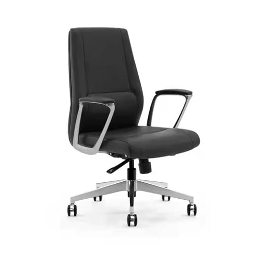 Bürostuhl, modischer Bürostuhl, Bürostuhl, luxuriös, moderner Arbeitsstuhl, luxuriöser Drehstuhl, Bürostuhl, Hebestuhl, Schreibtischstuhl (schwarz) von CAOJLjiaxiang-2012