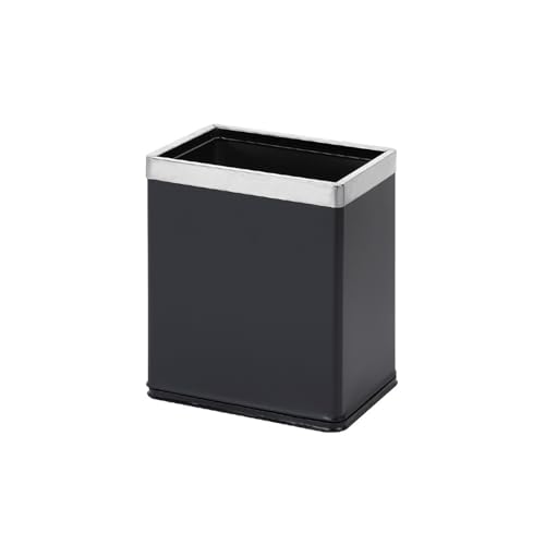 CAOJLjiaxiang-2012 Abfalleimer mit offener Oberseite, quadratisch, Küchenabfalleimer, Papierkorb für Zuhause, Küche, Büro, Mülleimer (schwarz) von CAOJLjiaxiang-2012