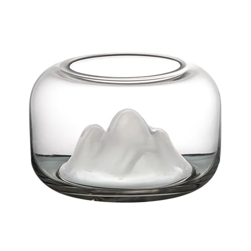 CAOJLjiaxiang-2012 Aquarium aus Glas für Schreibtisch, transparentes Glas, rund, klein, Mini-Aquarium, Wohnzimmer, Schreibtisch, dekorative Ornamente von CAOJLjiaxiang-2012