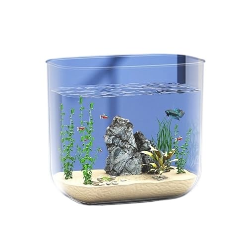 CAOJLjiaxiang-2012 Aquarium für den Schreibtisch, Acryl, transparent, klein, für Wohnzimmer, Aquarium, ohne Rand von CAOJLjiaxiang-2012