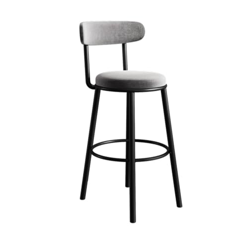 CAOJLjiaxiang-2012 Barhocker, Barhocker, Eisen-Hochstuhl, Haushalt, Liegestuhl, Barhocker, Barstuhl, mehrfarbig, optional, 65 cm, Barhocker (Grau) von CAOJLjiaxiang-2012