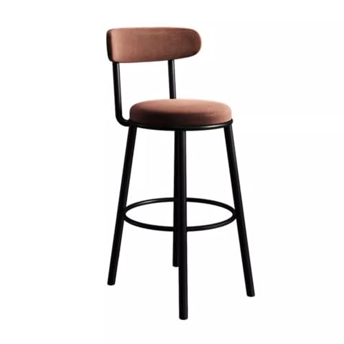 CAOJLjiaxiang-2012 Barhocker, Barhocker, Eisen-Hochstuhl, Haushalt, Liegestuhl, Barhocker, Barstuhl, mehrfarbig, optional, 75 cm, Barhocker (braun) von CAOJLjiaxiang-2012