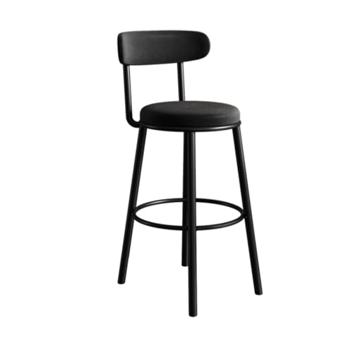 CAOJLjiaxiang-2012 Barhocker, Barhocker, Eisen-Hochstuhl, Haushalt, Liegestuhl, Barhocker, Barstuhl, mehrfarbig, optional, 75 cm, Barhocker (schwarz) von CAOJLjiaxiang-2012