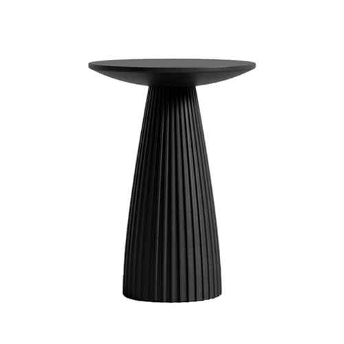 CAOJLjiaxiang-2012 Couchtisch, Beistelltisch, Sofa-Beistelltisch, rund, aus Metall, einzigartige Form, für Zuhause, Esszimmer oder Wohnzimmer (schwarz) von CAOJLjiaxiang-2012
