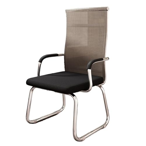 CAOJLjiaxiang-2012 Ergonomischer Bürostuhl für Meetings, gepolsterte Stühle mit verchromtem Netzrahmen mit hoher Rückenlehne für Home-Office, Schreibtisch, Braun CAOJLjiaxiang-2012 Ergonomischer Bürostuhl für Meetings, gepolsterte Stühle mit verchromtem Netzrahmen mit hoher Rückenlehne für Home-Office, Schreibtisch, Braun von CAOJLjiaxiang-2012