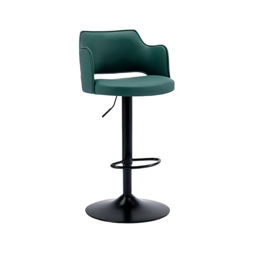 CAOJLjiaxiang-2012 Hoher Küchenhocker, 62-83 cm, für Bar, Restaurant, Café, hohe Hocker, moderner Drehstuhl für Kücheninsel, Barhocker (grün) von CAOJLjiaxiang-2012