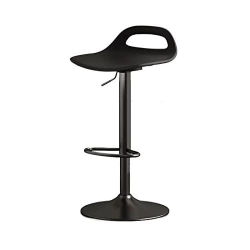 CAOJLjiaxiang-2012 Hoher Küchenhocker, höhenverstellbarer Stuhl (58-78 cm), Barhocker, einfach, modern, Esszimmerstuhl, Hebelstuhl, Barhocker, Schwarz von CAOJLjiaxiang-2012