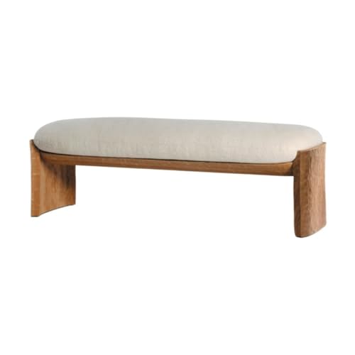 CAOJLjiaxiang-2012 Moderne und einfache Fußbank für Hotelzimmer, Hocker für Garderobe und Schuhe, Freizeitbank aus Holz für Wohnzimmer, Fußbank (120 x 45 x 45 cm) von CAOJLjiaxiang-2012