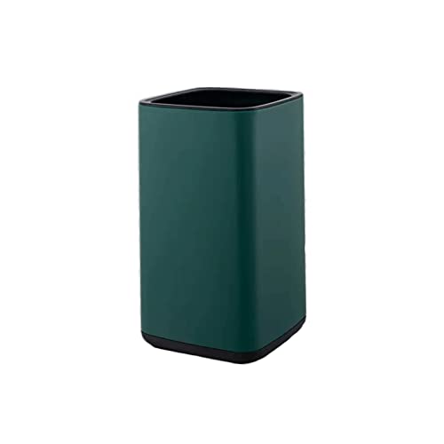 CAOJLjiaxiang-2012 Mülleimer aus Edelstahl für Zuhause, zweistöckiger Behälter ohne Deckel, für Schlafzimmer, Toilette, Büro, Mülleimer für Badezimmer (grün, 15 l) von CAOJLjiaxiang-2012