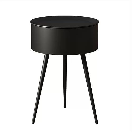 CAOJLjiaxiang-2012 Nachttisch, Nachttisch, Eisen, einfach, mit hohen Beinen, kleine Möbel, einfarbig, große Kapazität, einfache Tische (002, groß) von CAOJLjiaxiang-2012