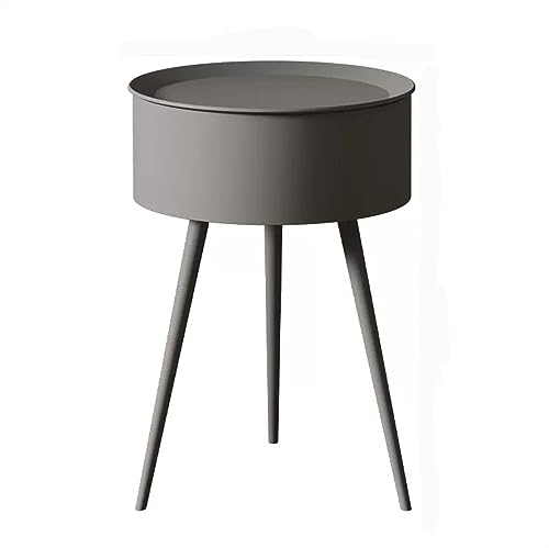 CAOJLjiaxiang-2012 Nachttisch, Nachttisch, Eisen, einfach, mit hohen Beinen, kleine Möbel, einfarbig, große Kapazität, einfache Tische (003, mittel) von CAOJLjiaxiang-2012