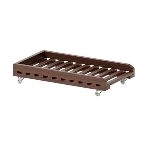 CAOJLjiaxiang-2012 PC-Turmständer, CPU-Halterung, Büro-Speicherregal, mobiler Ständer für PC, Wärmeableitungsregal mit Rollen, CPU-Halterung (braun) von CAOJLjiaxiang-2012