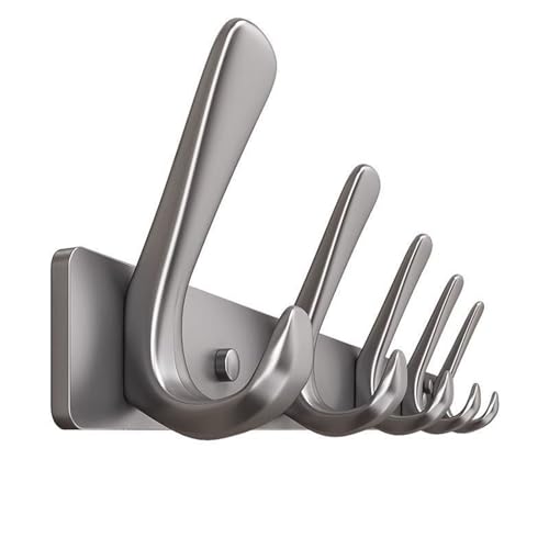 CAOJLjiaxiang-2012 Wandgarderobe mit 5 Doppelhaken zum Aufhängen – rustikale Haken aus robustem Aluminium – Kleidung, Handtasche, Handtuch, Wandhaken CAOJLjiaxiang-2012 Wandgarderobe mit 5 Doppelhaken zum Aufhängen – rustikale Haken aus robustem Aluminium – Kleidung, Handtasche, Handtuch, Wandhaken von CAOJLjiaxiang-2012