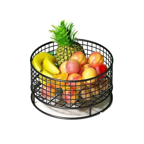 Corbeille de Fruits Obstschale aus Metalldraht, durchbrochener Obstkorb für Obst, Snacks, Gemüse, Obstkorb, Corbeille de Fruits (schwarz) von CAOJLjiaxiang-2012