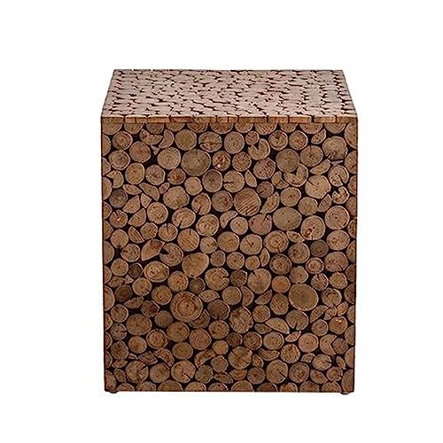 Couch-Beistelltisch, quadratischer Beistelltisch, dekorativer Gartenhocker für drinnen und draußen, robuster Holz-Beistelltisch, moderner Beistelltisch, Pflanzenständer, für Wohnzimmer, Schlafzimmer Couch-Beistelltisch, quadratischer Beistelltisch, dekorativer Gartenhocker für drinnen und draußen, robuster Holz-Beistelltisch, moderner Beistelltisch, Pflanzenständer, für Wohnzimmer, Schlafzimmer von CAOJLjiaxiang-2012