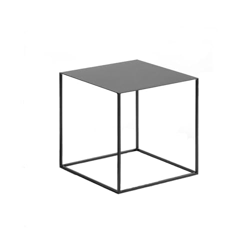 Couchtisch, abnehmbarer Beistelltisch, klein, weiß/schwarz, Metall, quadratisch, Sofa, Beistelltisch, Wohnzimmer, Sideboard, Nachttisch, Ecktisch, Mitteltische (schwarz) von CAOJLjiaxiang-2012