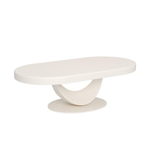 Couchtisch, klein, oval, Couchtisch aus Holz für Wohnzimmer, platzsparend, Massivholz, Couchtisch für kompakte Häuser, Mitteltische (120 cm) von CAOJLjiaxiang-2012