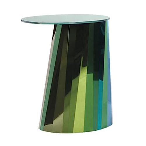 Couchtisch, kleiner Beistelltisch, runder Beistelltisch, ideal für kleine Räume, Beistelltische für Wohnzimmer, Schlafzimmer, Metallstruktur mit Tischplatte aus gehärtetem Glas, akzentuierter Couchtisch, kleiner Beistelltisch, runder Beistelltisch, ideal für kleine Räume, Beistelltische für Wohnzimmer, Schlafzimmer, Metallstruktur mit Tischplatte aus gehärtetem Glas, akzentuierter von CAOJLjiaxiang-2012