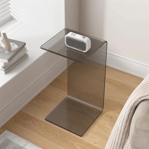 Couchtisch, kleiner Beistelltisch für das Sofa, quadratisch, transparent, Nachttisch für das Schlafzimmer, kleiner Schreibtisch aus Acryl für das Wohnzimmer, kleiner Couchtisch und Beistelltisch für von CAOJLjiaxiang-2012