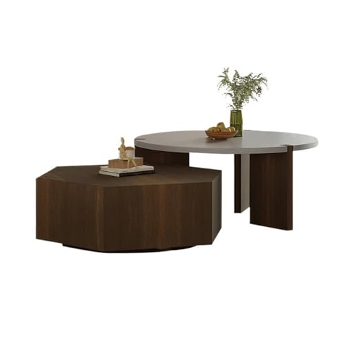 Couchtisch Modern Minimalistisch Rund Beistelltisch Set Kleiner Couchtisch für Wohnzimmer Platzsparendes Design Mitteltische Couchtisch Modern Minimalistisch Rund Beistelltisch Set Kleiner Couchtisch für Wohnzimmer Platzsparendes Design Mitteltische von CAOJLjiaxiang-2012