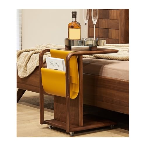 Couchtisch aus schwarzem Walnussholz, für Sofa, Beistelltisch, luxuriöser kleiner Couchtisch, Holz-Ecktisch, Beistelltisch, beweglicher kleiner Tisch, Mitteltische von CAOJLjiaxiang-2012