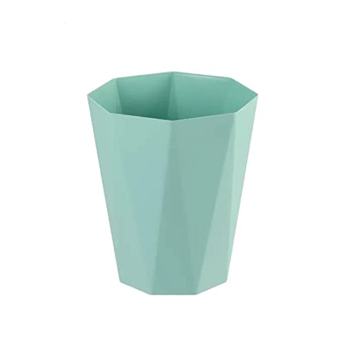 Einfacher Haushalts-Mülleimer, Wohnzimmer, Badezimmer, Küche, Schlafzimmer, Büro, papierloser Korb, Mülleimer, Badezimmer-Mülleimer (Grün, 6 l) von CAOJLjiaxiang-2012