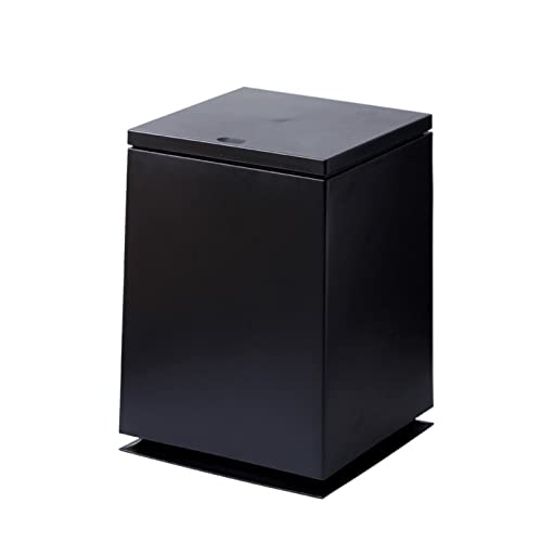 Einfacher Mülleimer mit großem Fassungsvermögen, quadratisch, für den Innenbereich, Büro, Schlafzimmer, Papierkorb, Badezimmer, Mülleimer (schwarz) von CAOJLjiaxiang-2012