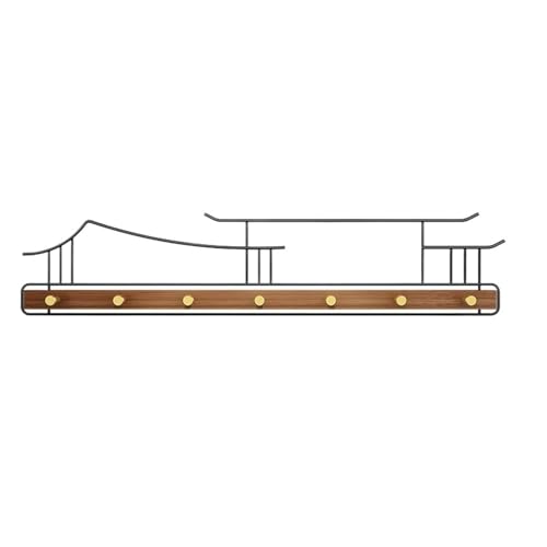 Garderobenleiste Wandhalterung Garderobenleiste Wandhalterung - Kleiderbügel, Wandhaken zum Aufhängen, Hutablage für Wand, Hutständer für Baseballkappen Wand, Handtuchhaken, Jackenaufhänger von CAOJLjiaxiang-2012