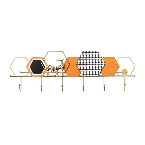 Garderobenleiste Wandhalterung Garderobenleiste Wandhalterung - Modern, Metall Wandgarderobe, Stabile Wandhakenleiste zum Aufhängen von Mantel, Jacke, Kleidung, Hutwand Kleiderhaken (groß) von CAOJLjiaxiang-2012