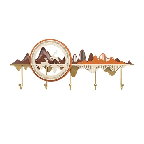 Garderobenleiste Wandhalterung Kreative Wandbehang Garderobenleiste Metallhaken Wandeingang Tür High-End Licht Luxus Haken Dekoration Wand Garderobenhaken von CAOJLjiaxiang-2012